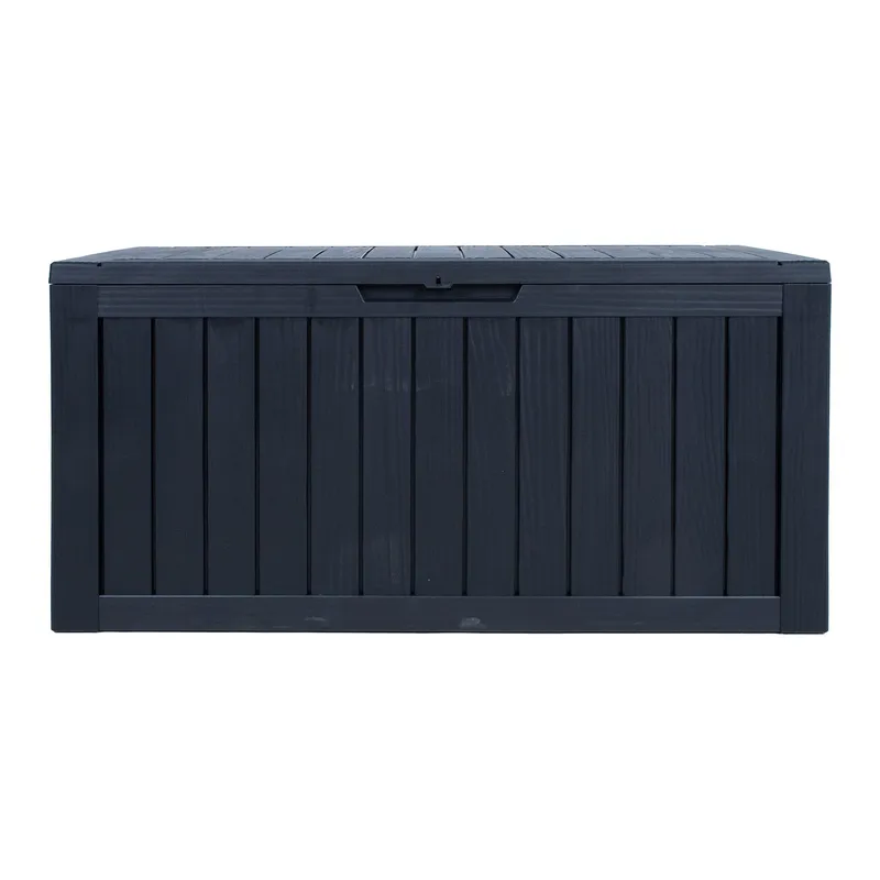 Opbevaringskasse HOME4YOU Bomm 117,5x47,5x59 cm/300L, sort plast - Sort - Havemøbler - Pudeopbevaring & havemøbelovertræk - Hyndeboks