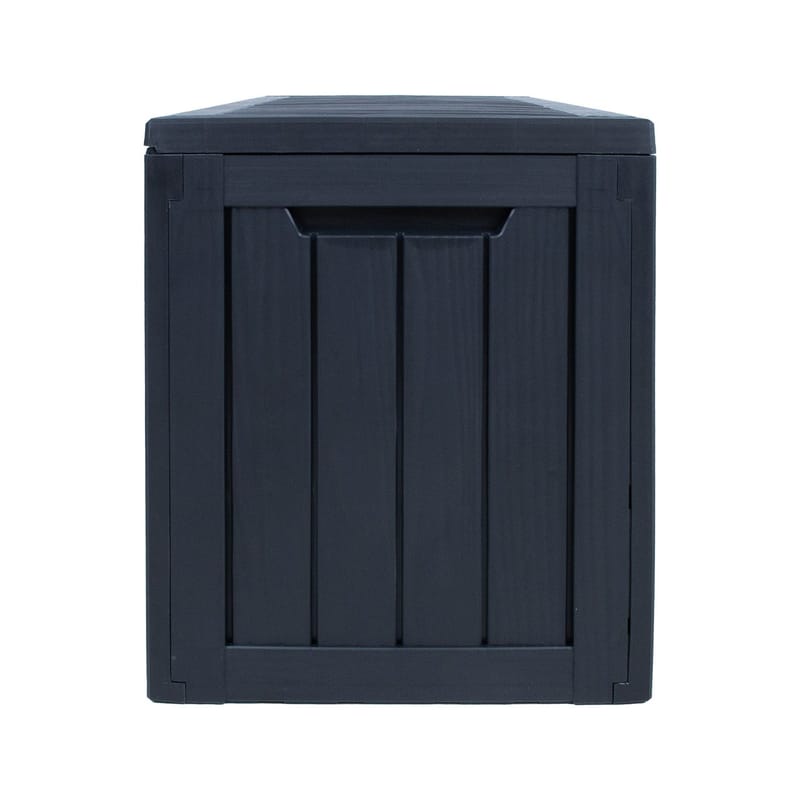 Opbevaringskasse HOME4YOU Bomm 117,5x47,5x59 cm/300L, sort plast - Sort - Havemøbler - Pudeopbevaring & havemøbelovertræk - Hyndeboks