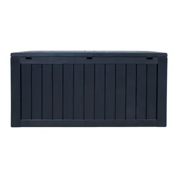Opbevaringskasse HOME4YOU Bomm 117,5x47,5x59 cm/300L, sort plast - Sort - Havemøbler - Pudeopbevaring & havemøbelovertræk - Hyndeboks
