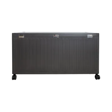 Opbevaringskasse HOME4YOU Mirador Mørkegrå 130x60,4x80 cm - Mørkegrå - Havemøbler - Pudeopbevaring & havemøbelovertræk - Hyndeboks
