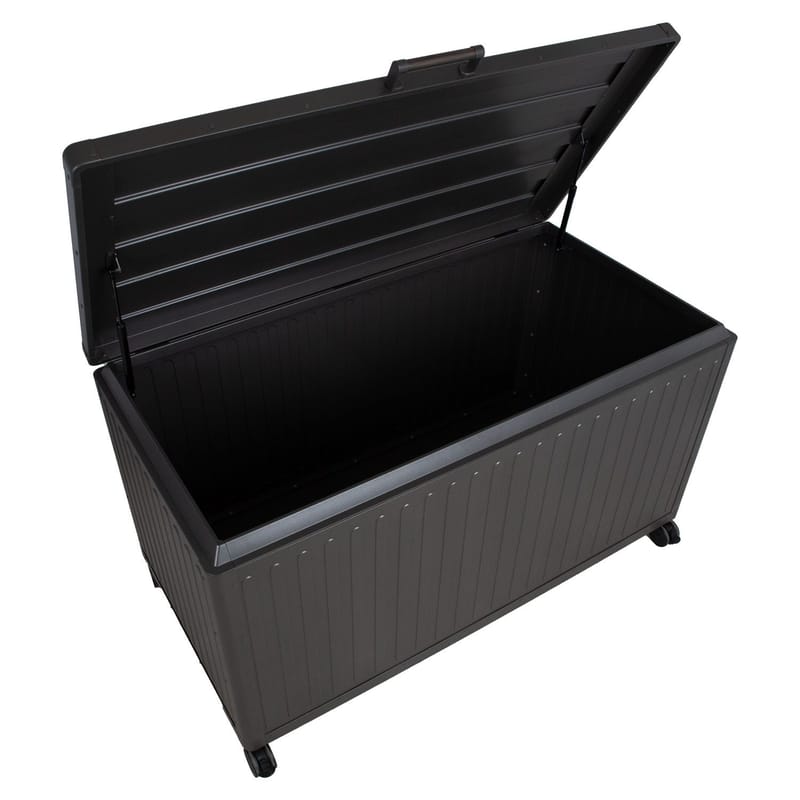 Opbevaringskasse HOME4YOU Mirador Mørkegrå 142x72x80 cm - mørkegrå - Havemøbler - Pudeopbevaring & havemøbelovertræk - Hyndeboks