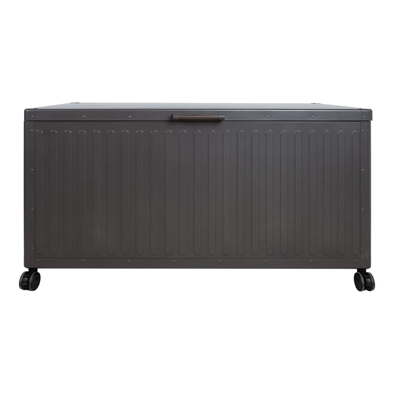 Opbevaringskasse HOME4YOU Mirador Mørkegrå 142x72x80 cm - mørkegrå - Havemøbler - Pudeopbevaring & havemøbelovertræk - Hyndeboks