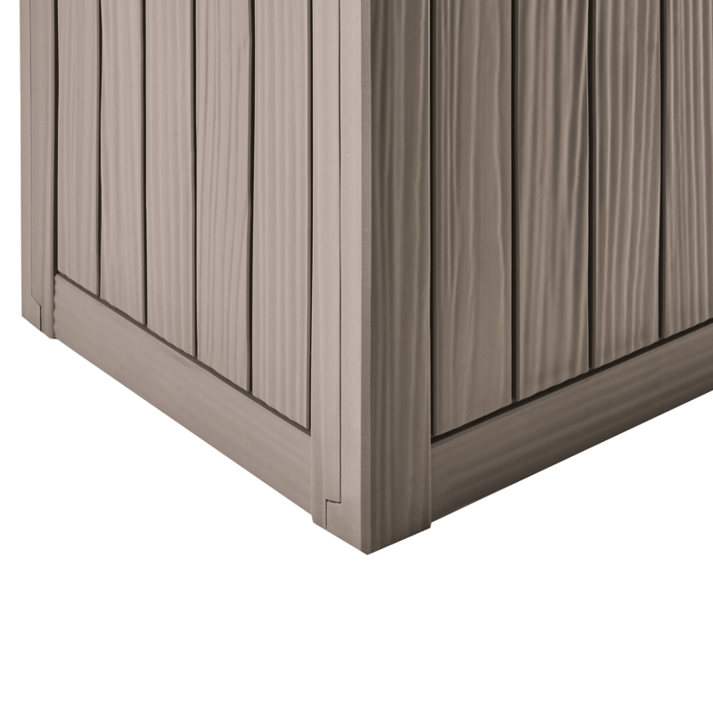 Opbevaringskasse udendørs Medellin 43x46 cm - Beige - Havemøbler - Pudeopbevaring & havemøbelovertræk - Hyndeboks