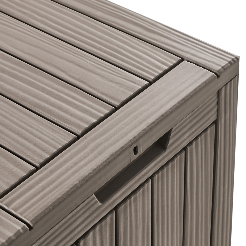 Opbevaringskasse udendørs Medellin 43x46 cm - Beige - Havemøbler - Pudeopbevaring & havemøbelovertræk - Hyndeboks