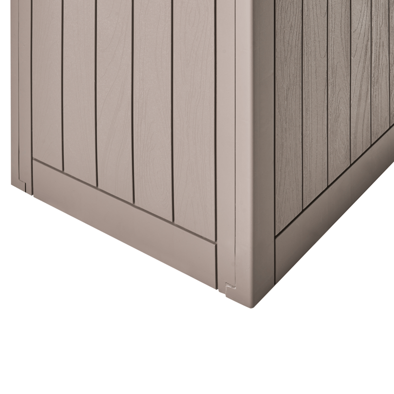 Opbevaringskasse udendørs Recife 43x56 cm - Beige - Havemøbler - Pudeopbevaring & havemøbelovertræk - Hyndeboks