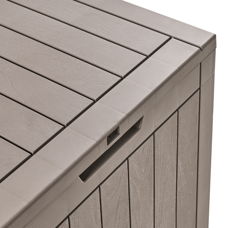 Opbevaringskasse udendørs Recife 43x56 cm - Beige - Havemøbler - Pudeopbevaring & havemøbelovertræk - Hyndeboks