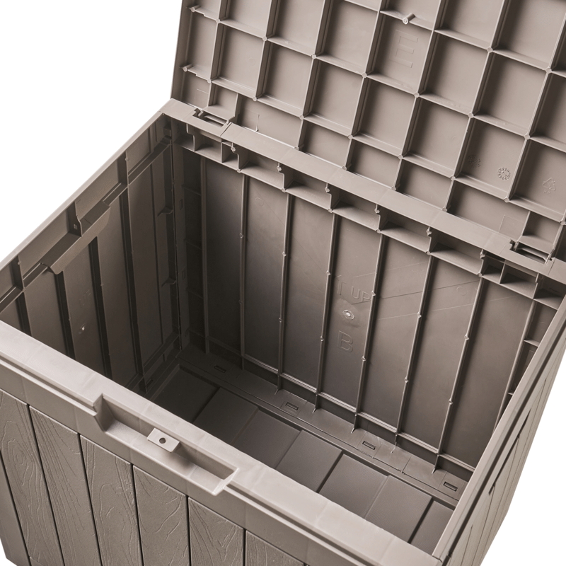 Opbevaringskasse udendørs Recife 43x56 cm - Beige - Havemøbler - Pudeopbevaring & havemøbelovertræk - Hyndeboks