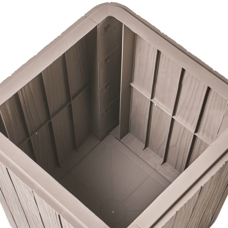 Opbevaringskasse udendørs Sarandi 40x40 cm - Beige - Havemøbler - Pudeopbevaring & havemøbelovertræk - Hyndeboks