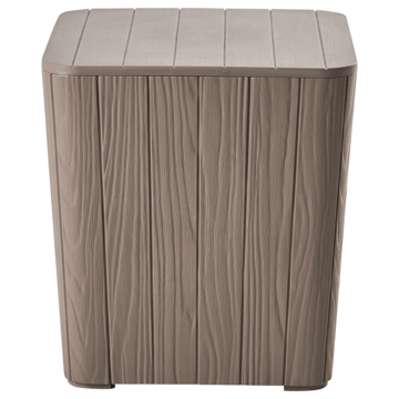 Opbevaringskasse udendørs Sarandi 40x40 cm - Beige - Havemøbler - Pudeopbevaring & havemøbelovertræk - Hyndeboks
