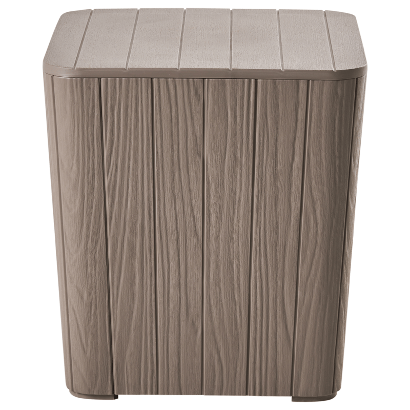 Opbevaringskasse udendørs Sarandi 40x40 cm - Beige - Havemøbler - Pudeopbevaring & havemøbelovertræk - Hyndeboks