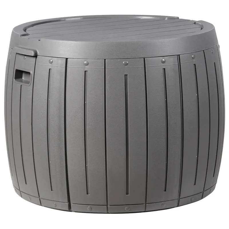 Opbevaringskasse udendørs Prinos 56x56 cm, Grå