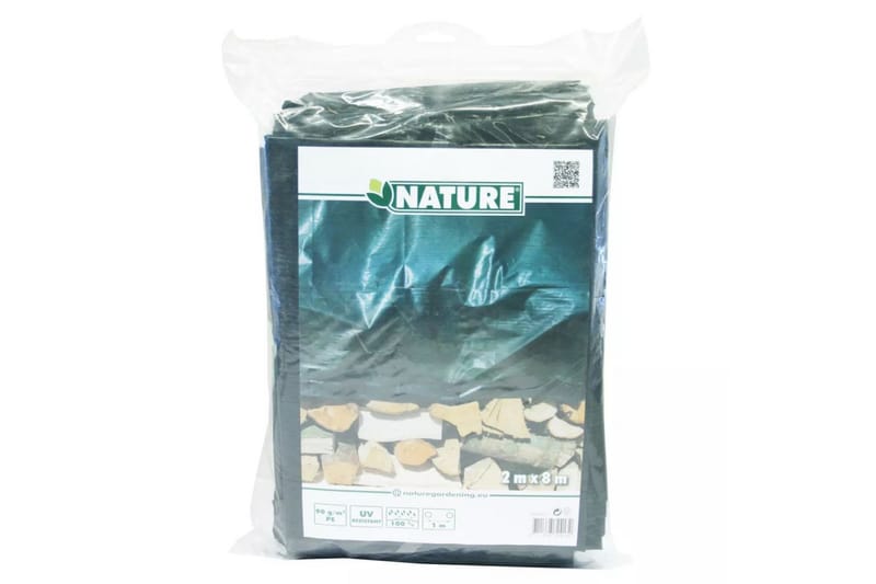 Nature Træ Presenning 2x8 m PE Grøn 6072413 - Havemøbler - Pudeopbevaring & havemøbelovertræk - Presenning