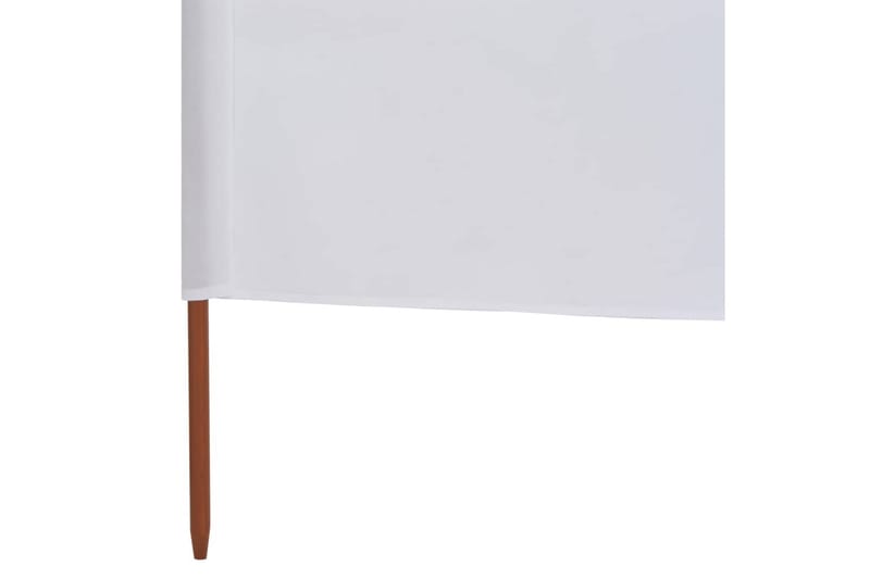 3-Panels Læsejl Stof 400 X 120 Cm Hvid - Hvid - Havemøbler - Solafskærmning - Afskærmning & vindsejl