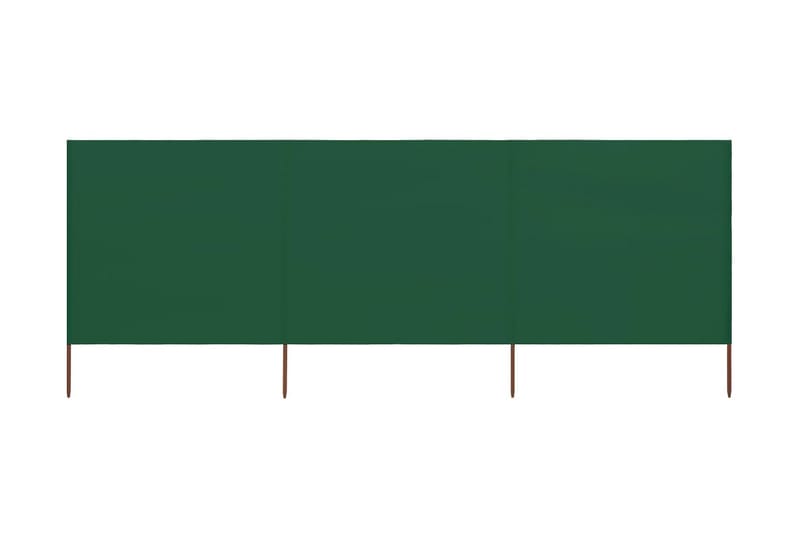 3-Panels Læsejl Stof 400 X 120 Cm Grøn - Grøn - Havemøbler - Solafskærmning - Afskærmning & vindsejl