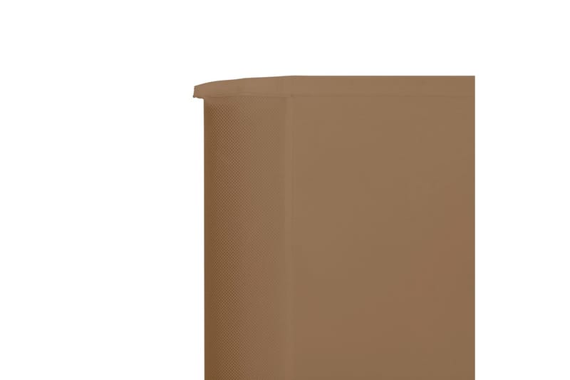 3-Panels Læsejl Stof 400 X 120 Cm Gråbrun - Brun - Sikkerhed & læhegn altan - Afskærmning & vindsejl - Skærm
