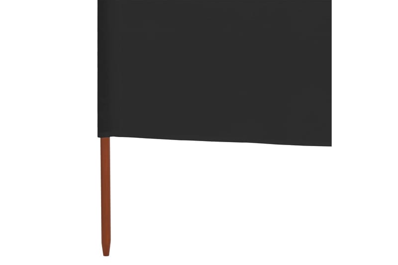 3-Panels Læsejl 400x80 cm Stof Antracitgrå - Grå - Sikkerhed & læhegn altan - Afskærmning & vindsejl - Skærm