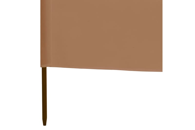 3-Panels Læsejl 400x80 cm Stof Gråbrun - Brun - Sikkerhed & læhegn altan - Afskærmning & vindsejl - Skærm