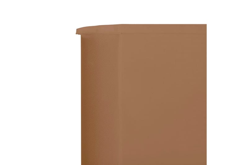 3-Panels Læsejl 400x160 cm Stof Gråbrun - Brun - Havemøbler - Solafskærmning - Afskærmning & vindsejl
