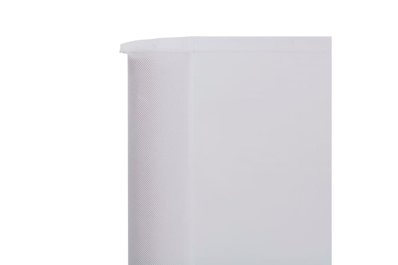 3-Panels Læsejl 400x80 cm Stof Sandhvid - Hvid - Skærm - Sikkerhed & læhegn altan - Afskærmning & vindsejl