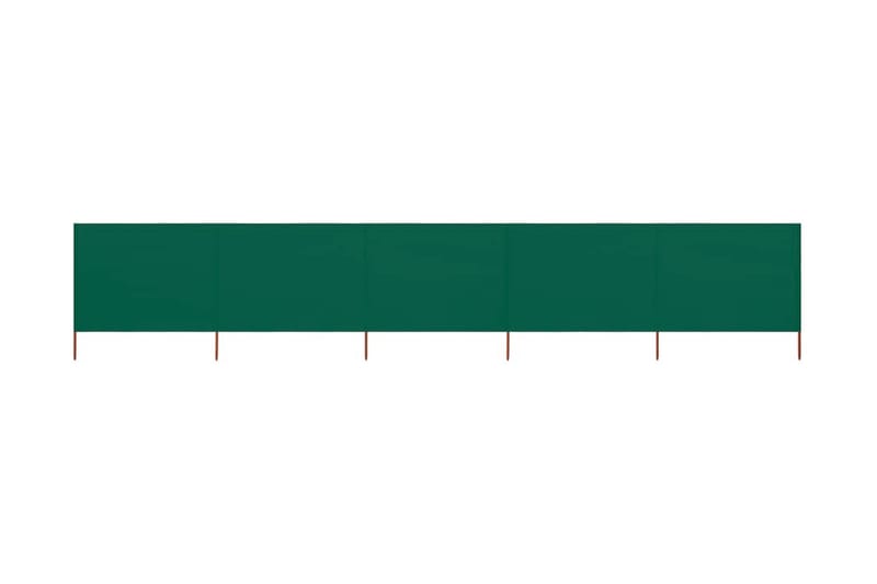 5-Panels Læsejl 600x120 cm Stof Grøn - Grøn - Havemøbler - Solafskærmning - Afskærmning & vindsejl