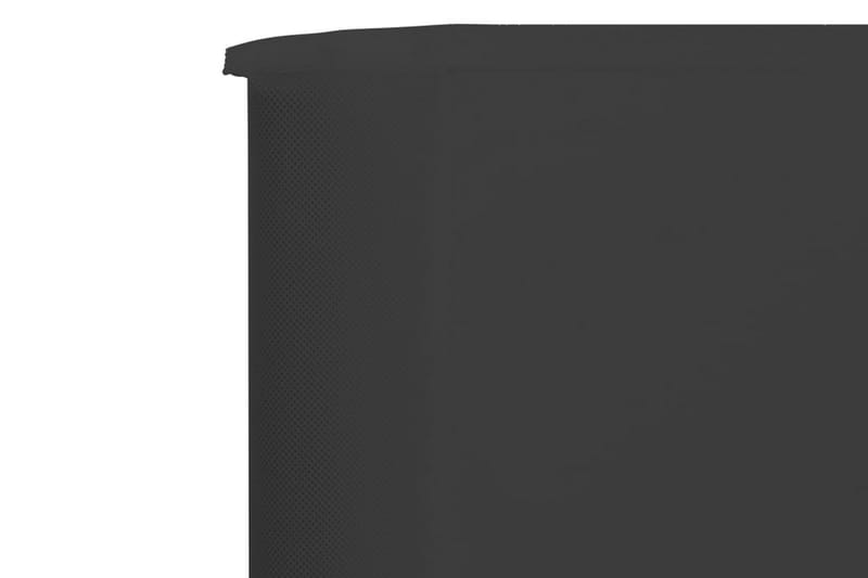 5-Panels Læsejl 600x80 cm Stof Antracitgrå - Grå - Skærm - Sikkerhed & læhegn altan - Afskærmning & vindsejl