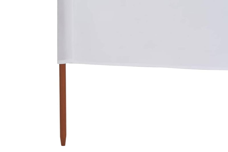 6-Panels Læsejl Stof 800 X 80 Cm Hvid - Hvid - Havemøbler - Solafskærmning - Afskærmning & vindsejl