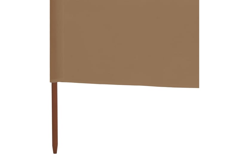 6-Panels Læsejl Stof 800 X 80 Cm Gråbrun - Brun - Sikkerhed & læhegn altan - Afskærmning & vindsejl - Skærm
