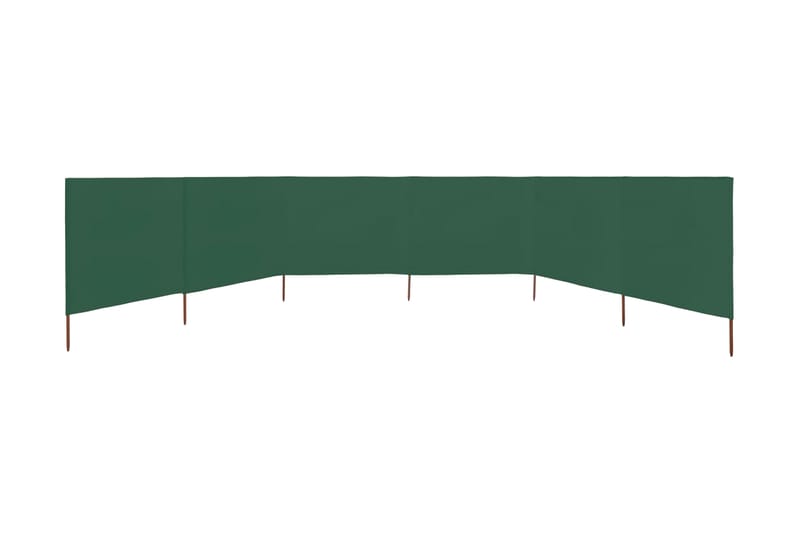 6-Panels Læsejl Stof 800 X 80 Cm Grøn - Grøn - Skærm - Sikkerhed & læhegn altan - Afskærmning & vindsejl