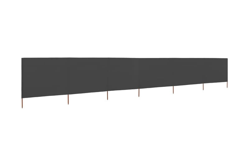 6-Panels Læsejl Stof 800 X 80 Cm Grå - Grå - Havemøbler - Solafskærmning - Afskærmning & vindsejl