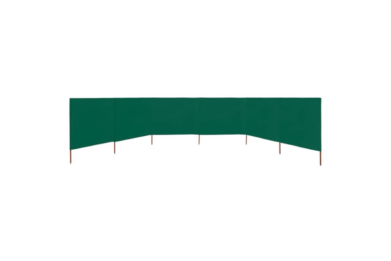 6-Panels Læsejl 800x120 cm Stof Grøn - Grøn - Havemøbler - Solafskærmning - Afskærmning & vindsejl