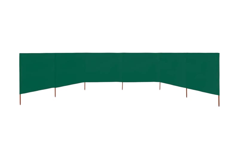 6-Panels Læsejl 800x160 cm Stof Grøn - Grøn - Sikkerhed & læhegn altan - Afskærmning & vindsejl - Skærm