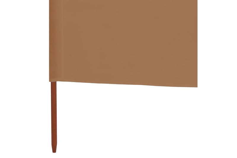 6-Panels Læsejl 800x160 cm Stof Gråbrun - Brun - Havemøbler - Solafskærmning - Afskærmning & vindsejl