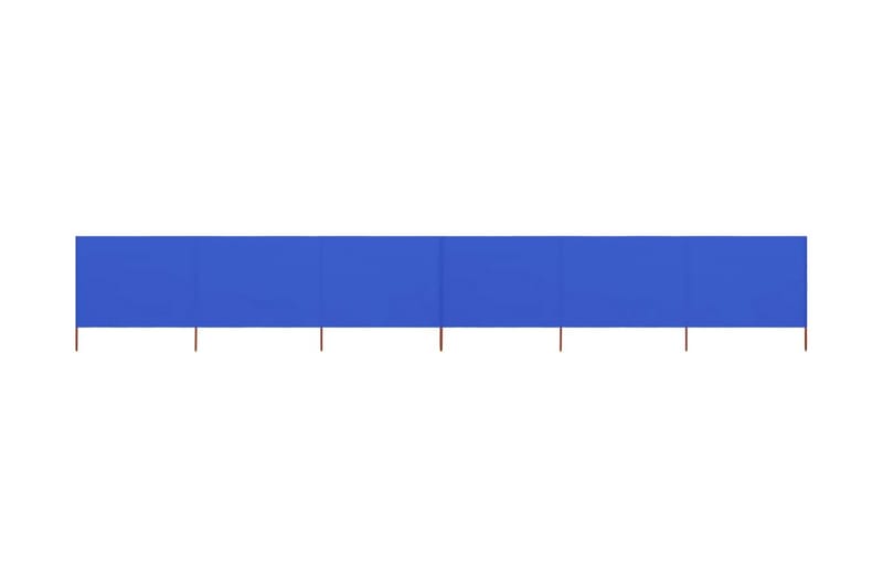 6-Panels Læsejl 800x160 cm Stof Azurblå - Blå - Sikkerhed & læhegn altan - Afskærmning & vindsejl - Skærm
