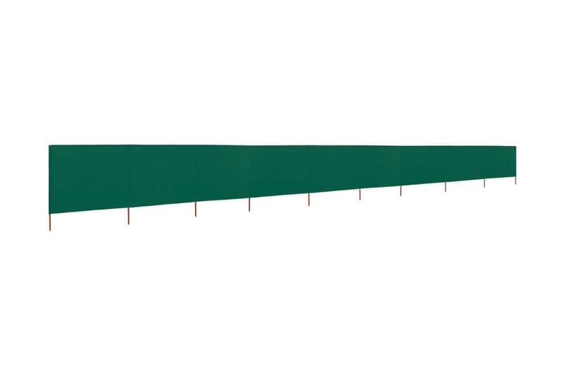 9-Panels Læsejl 1200x80 cm Stof Grøn - Grøn - Havemøbler - Solafskærmning - Afskærmning & vindsejl