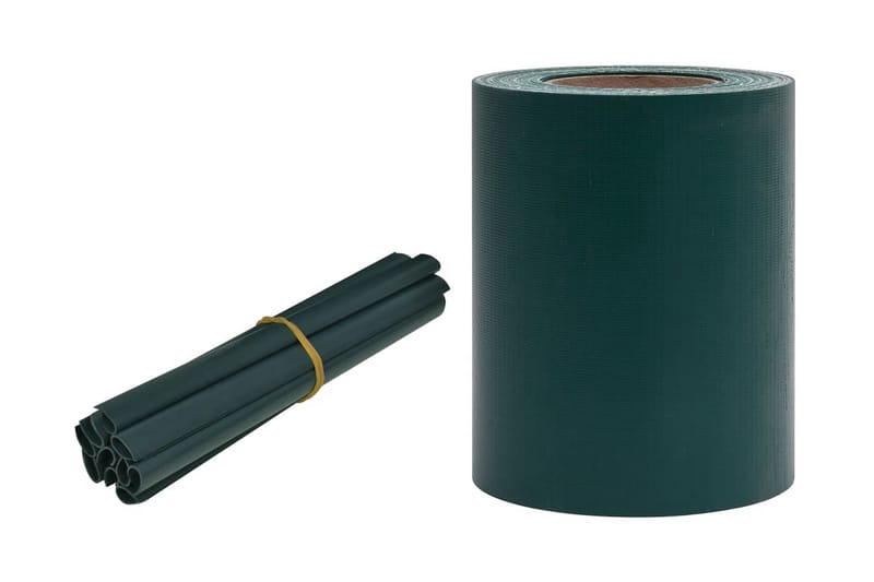 Haveskærm 35x0,19 m 4 Stk. Pvc Mat Grøn - Grøn - Havemøbler - Solafskærmning - Afskærmning & vindsejl
