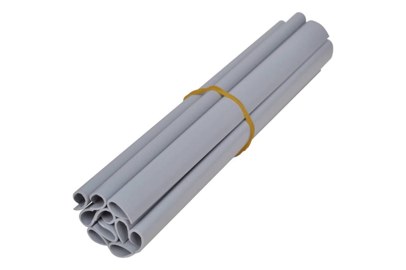 Haveskærm 35x0,19 m 4 Stk. Pvc Mat Lysegrå - Grå - Havemøbler - Solafskærmning - Afskærmning & vindsejl