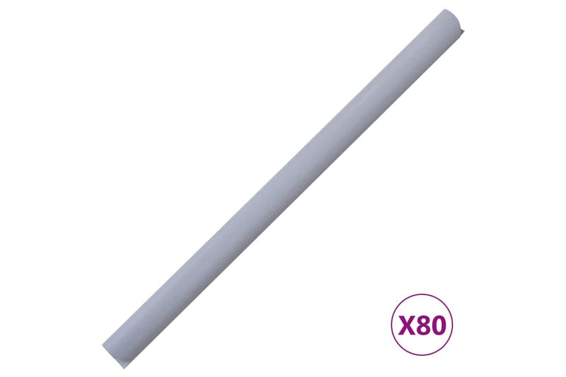 Haveskærm 35x0,19 m 4 Stk. Pvc Mat Lysegrå - Grå - Havemøbler - Solafskærmning - Afskærmning & vindsejl