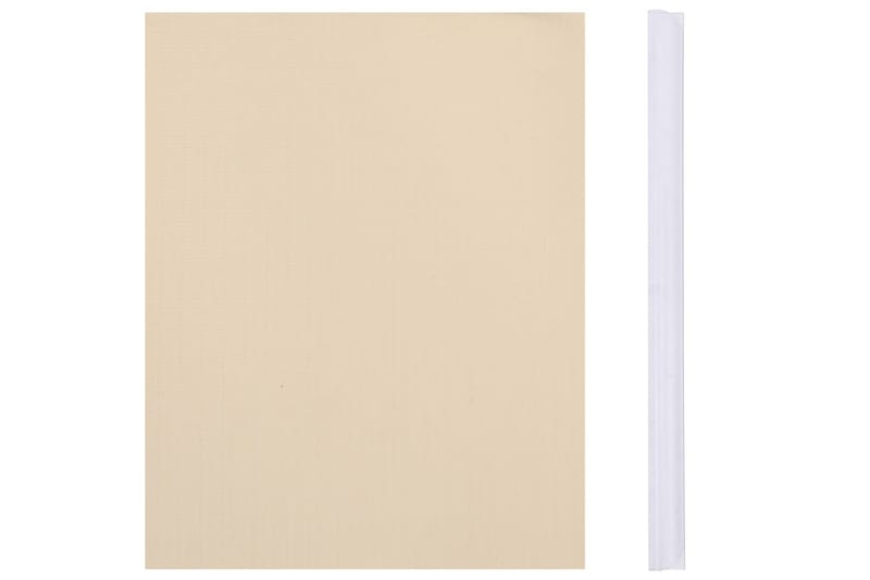 Haveskærm 35x0,19 m 4 Stk. Pvc Cremefarvet - Creme - Havemøbler - Solafskærmning - Afskærmning & vindsejl