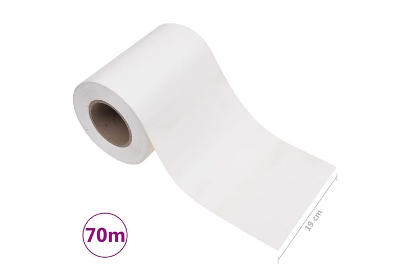 Haveskærm 70x0,19 m Pvc Hvid - Hvid - Havemøbler - Solafskærmning - Afskærmning & vindsejl