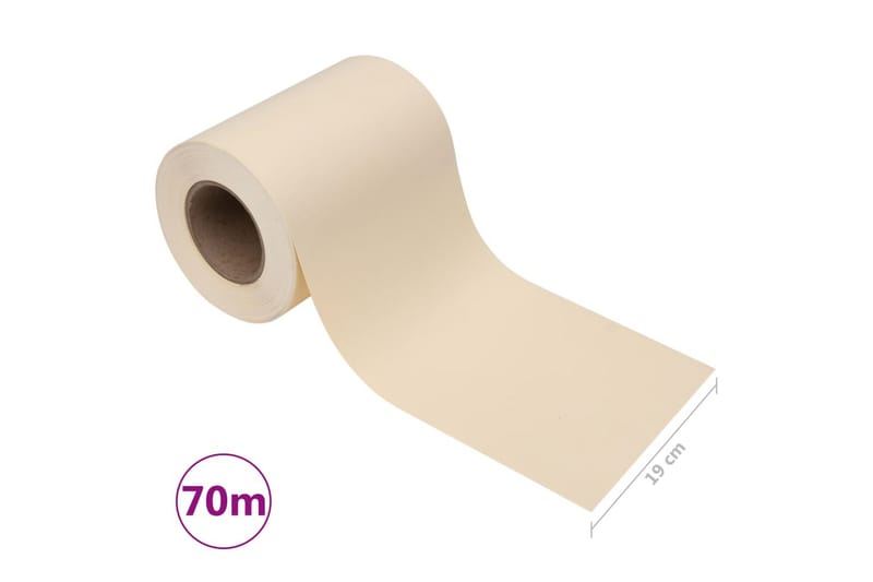 Haveskærm 70x0,19 m Pvc Cremefarvet - Creme - Havemøbler - Solafskærmning - Afskærmning & vindsejl