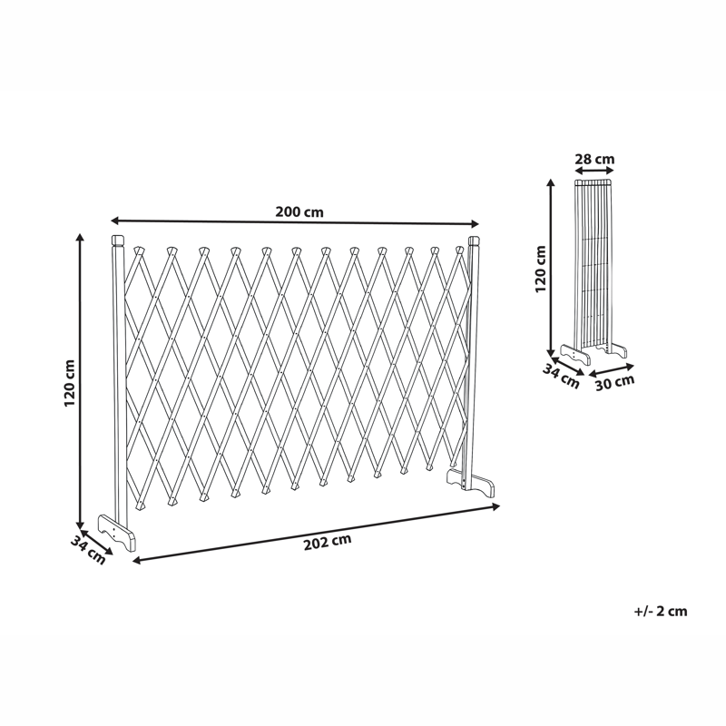 Havespalier Sciolze udtrækkelig - Brun - Havemøbler - Solafskærmning - Afskærmning & vindsejl - Espailer