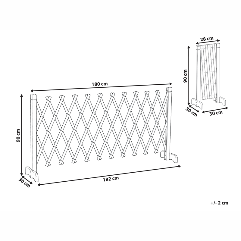 Havespalier Sciolze udtrækkelig - Brun - Havemøbler - Solafskærmning - Afskærmning & vindsejl - Espailer