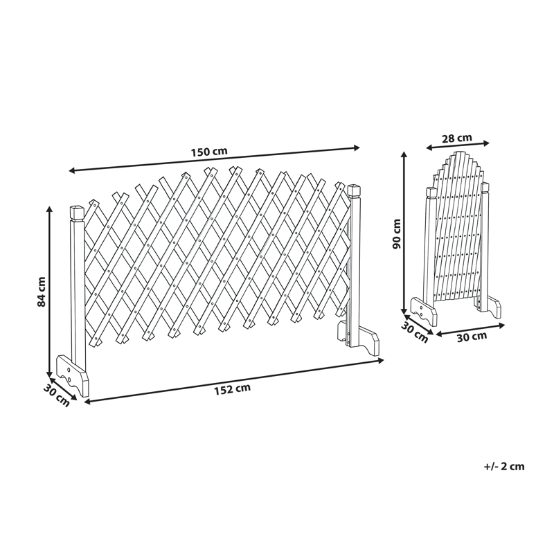 Havespalier Pavarolo udtrækkelig - Brun - Havemøbler - Solafskærmning - Afskærmning & vindsejl - Espailer