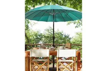 Faenza Parasol 255 cm - Grøn/Sort - Havemøbler - Solafskærmning - Parasoller - Balkonparasol