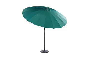 Faenza Parasol 255 cm - Grøn/Sort - Havemøbler - Solafskærmning - Parasoller - Balkonparasol