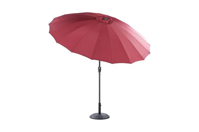 Faenza Parasol 255 cm - Rød/Sort - Havemøbler - Solafskærmning - Parasoller - Balkonparasol