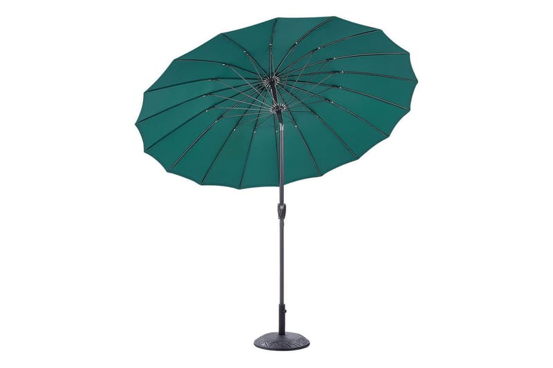 Faenza Parasol 255 cm - Grøn/Sort - Havemøbler - Solafskærmning - Parasoller - Balkonparasol