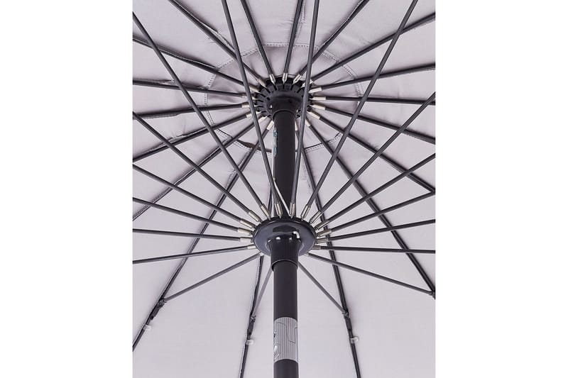 Faenza Parasol 255 cm - Sort/Grå - Havemøbler - Solafskærmning - Parasoller - Balkonparasol