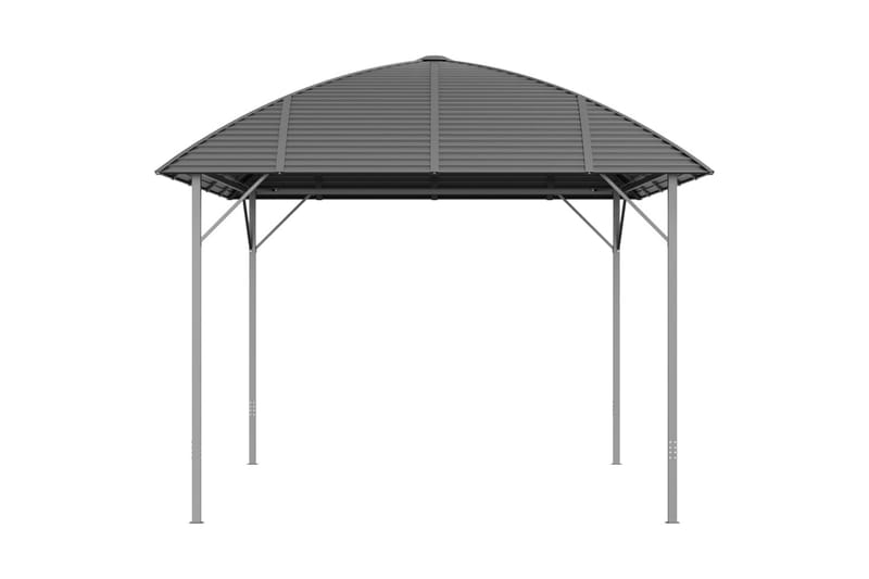 beBasic pavillon med buet tag 3x4 m antracitgrå - Antracit - Komplet pavillon