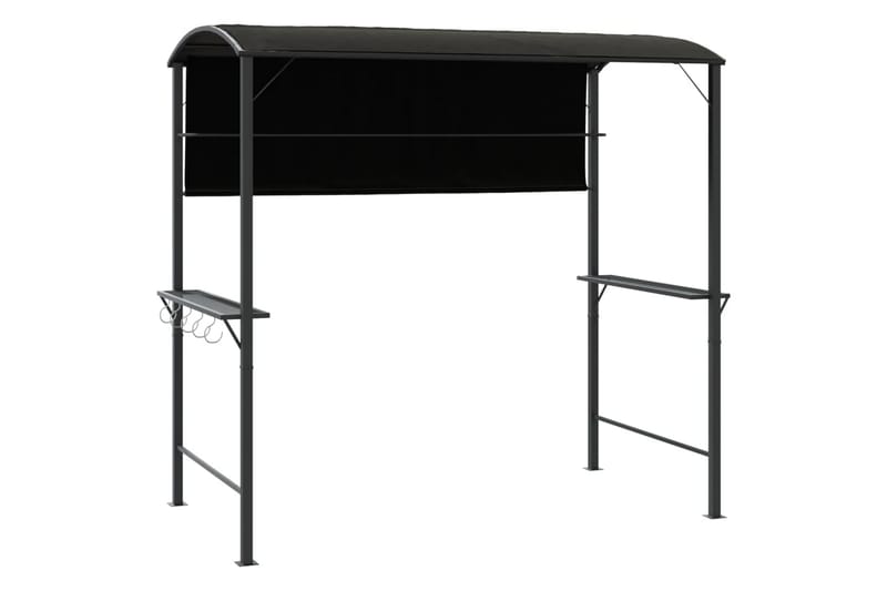 beBasic pavillon med tag 220x110x200 cm antracitgrå - Antracit - Havemøbler - Solafskærmning - Havepavilloner - Komplet pavillon